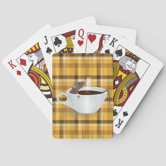 Kaffe Maus Spielkarten (Rückseite)