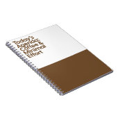 Kaffe-Minimalaufwand-Notizbuch Notizblock (Rechte Seite)