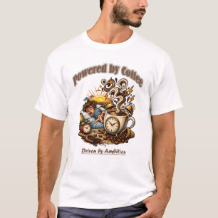 Kaffe Morgen Alarm   Neues Design T-Shirt 