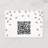 Kaffe QR-Code Brautparty-Geschenkliste Begleitkarte (Rückseite)