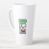 Kaffe-Sucht-Design Milchtasse (Linke Ecke)