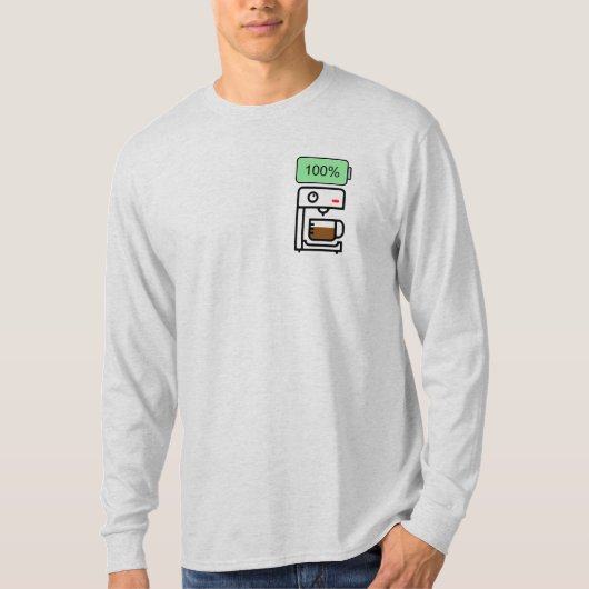 Kaffe-Sucht-Design T-Shirt (Vorderseite)
