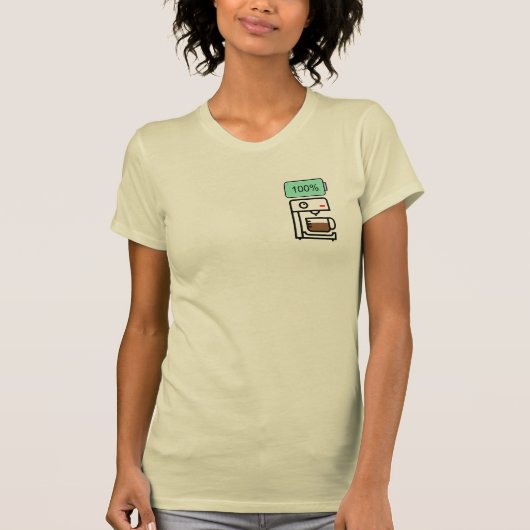 Kaffe-Sucht-Design T-Shirt (Vorderseite)