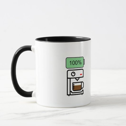 Kaffe-Sucht-Design Tasse (Links)