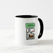 Kaffe-Sucht-Design Tasse (VorderseiteRechts)