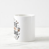 Kaffe vor lustigem Bürogespräch Kaffeetasse (Mittel)