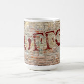Kaffe-Ziegelwand-Graffiti-Kunst-Tasse Kaffeetasse (Mittel)