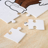 Kaffebohne mit Kaffeekanne Puzzle (Seite)