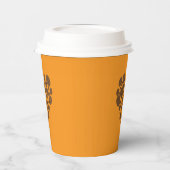 Kaffebohnen Herz Papiertasse Pappbecher (Links)