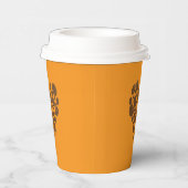 Kaffebohnen Herz Papiertasse Pappbecher (Rechts)