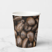 Kaffebohnen-Muster-Papierbecher Pappbecher (Rückseite)
