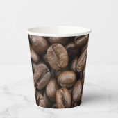 Kaffebohnen-Muster-Papierbecher Pappbecher (Links)