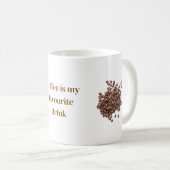 Kaffebohnen-Tasse Kaffeetasse (VorderseiteRechts)