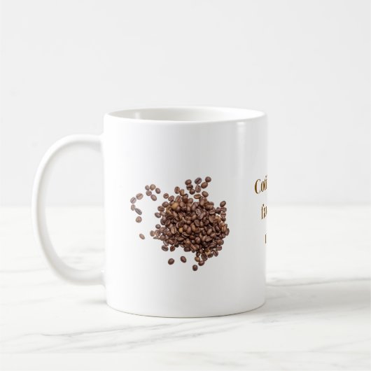 Kaffebohnen-Tasse Kaffeetasse (Links)