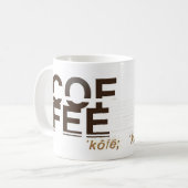 Kaffee |ˈkôfē; ˈkäfē| kaffeetasse (Vorderseite Links)