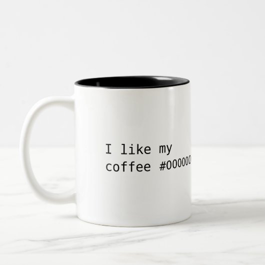 Kaffee #000000 zweifarbige tasse (Links)