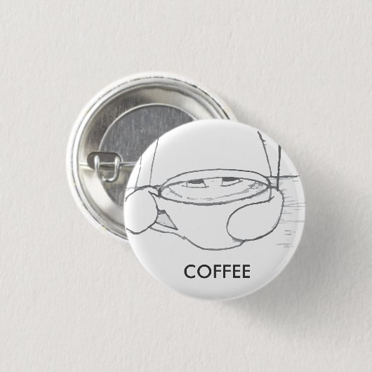 Kaffee 2,0 button (Vorne & Hinten)