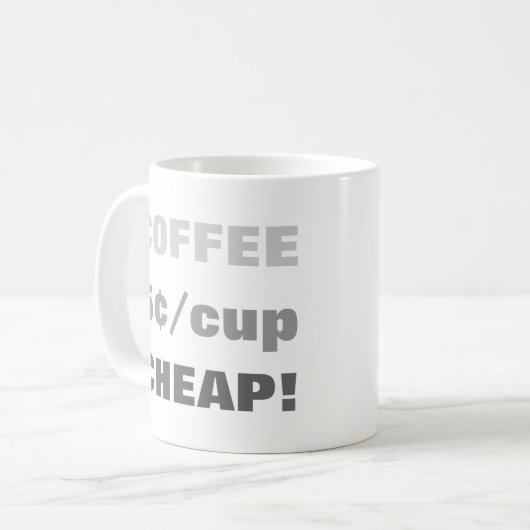 KAFFEE 5 M/CUP Tasse (Vorderseite Links)