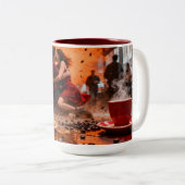 Kaffee 7 Liebe Zweifarbige Tasse (VorderseiteRechts)