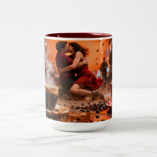 Kaffee 7 Liebe Zweifarbige Tasse