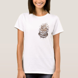 Kaffee 9 Koffein, Java, Getränke, Braun, Espresso T-Shirt
