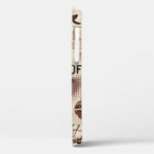 Kaffee. Abstraktes Kaffeemuster auf braunem Hinter Case-Mate iPhone Hülle (Rückseite / Links)