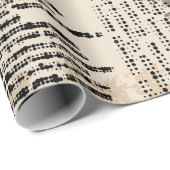 Kaffee. Abstraktes Kaffeemuster auf braunem Hinter Geschenkpapier (Rolleneckpunkt)