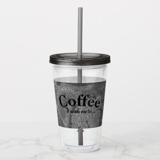 Kaffee Acryltrinkbecher (Vorderseite)
