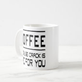 Kaffee-Addicat-Kaffee, weil der Kaffee schlecht fü Kaffeetasse (Vorderseite Links)
