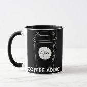 Kaffee Addict Cappuccino Espresso Latte Drinker Tasse (Links)