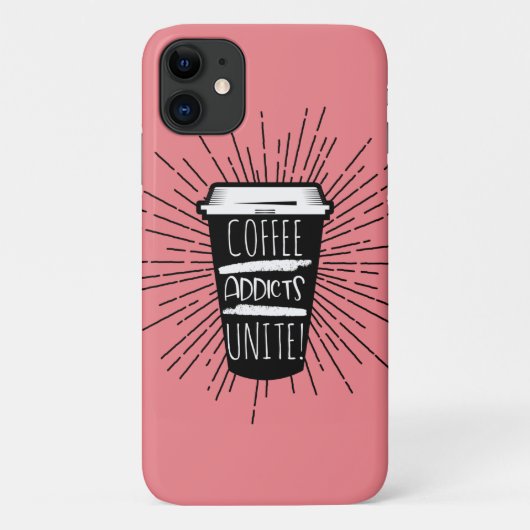 KAFFEE ADDICTS UNITE Case-Mate iPhone HÜLLE (Rückseite)
