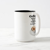 Kaffee: Aficionado Fanatic Enthusiast Liebe Zweifarbige Tasse (VorderseiteRechts)