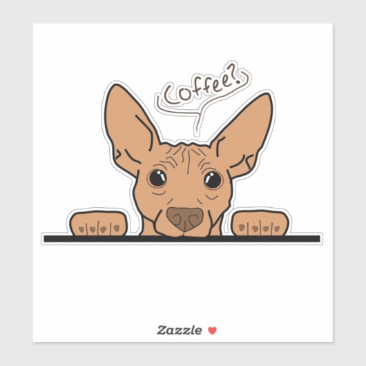 Kaffee? AHT Vinyl Sticker (Blatt)