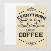 Kaffee alles in der Modellierung außer Kaffee Save The Date (Vorne/Hinten)