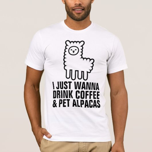 KAFFEE & ALPACAS ALPACA FUNNY T - Shirt (Vorderseite)