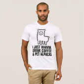 KAFFEE & ALPACAS ALPACA FUNNY T - Shirt (Vorne ganz)