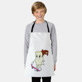 Kaffee als Skater mit Skateboard Schürze (Getragen)