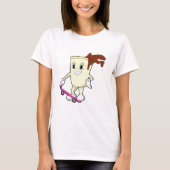 Kaffee als Skater mit Skateboard T-Shirt (Vorderseite)