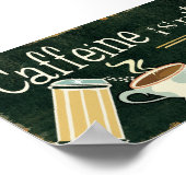 Kaffee als Vitamine 2 Poster (Ecke)