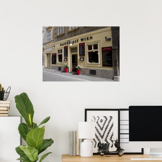 Kaffee Alt Wien, Wien, Österreich Poster (Heimbüro)