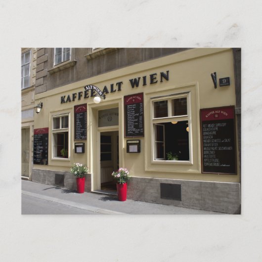 Kaffee Alt Wien, Wien, Österreich Postkarte (Vorderseite)