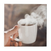 Kaffee am Morgen Fliese (Vorderseite)