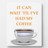 Kaffee am Morgen Fotoplatte (Vorderseite)