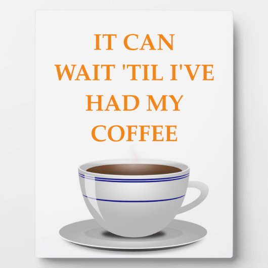 Kaffee am Morgen Fotoplatte (Vorderseite)