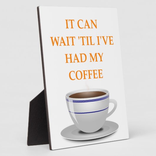 Kaffee am Morgen Fotoplatte (Seite)