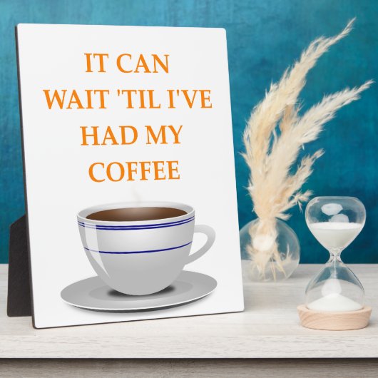 Kaffee am Morgen Fotoplatte (Seite)