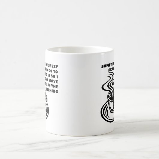 Kaffee am Morgen Funny Mug Kaffeetasse (Mittel)