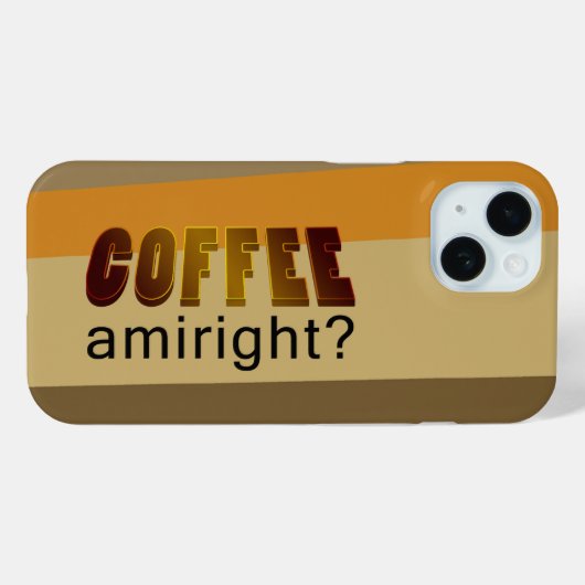 Kaffee Amiright? Case-Mate iPhone Hülle (Rückseite (Horizontal))