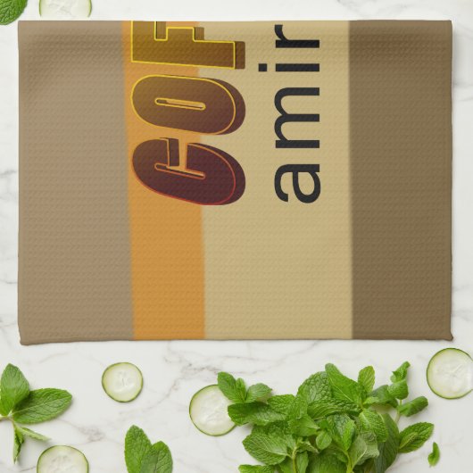 Kaffee Amiright? geschirrtuch (Gefaltet)