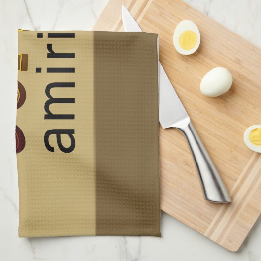 Kaffee Amiright? geschirrtuch (Viertel Falte)